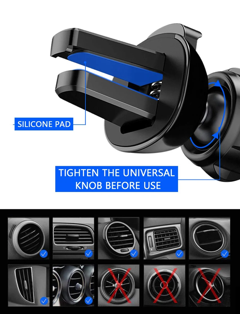 Универсальный гравитационный Автомобильный держатель для телефона