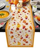 thanksgiving maple leaf autumn home coffee table tv counter luxury tablecloth party dinner country wedding decoration tablecloth