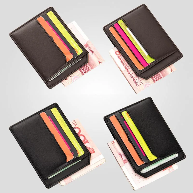 

Men Short Purse PU Leather Card Holder Thin Wallet Coin Pocket Casual Billfold New