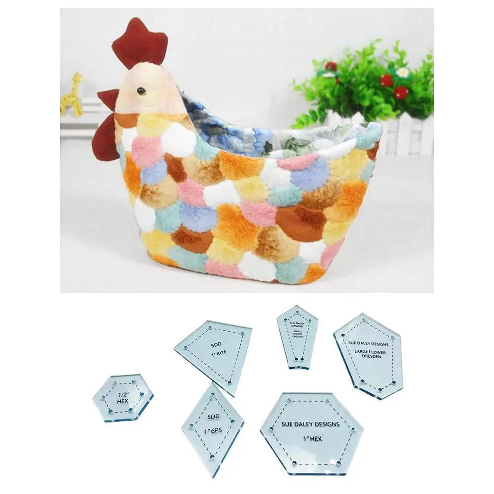 

Mixed Quilt Patterns Handmade DIY Patchwork Upholstery Tools Supply H6M1