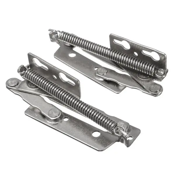

2Pcs Stainless Steel Wardrobe Doors Triangle Spring Hinge