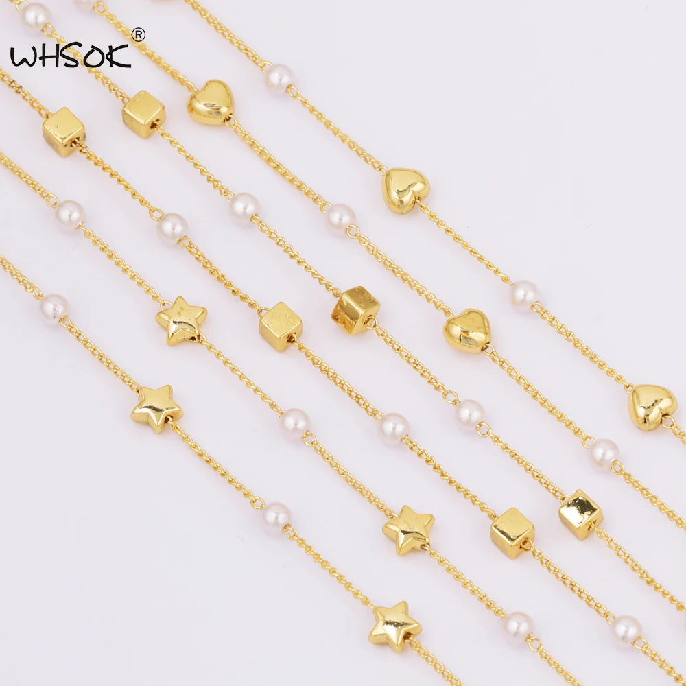 

WHSOK 1M/Lot Jewelry Accessories/CCB Beads/Hand Made/Imitation Pearl/DIY Making/Jewelry Findings & Components/Copper Chain
