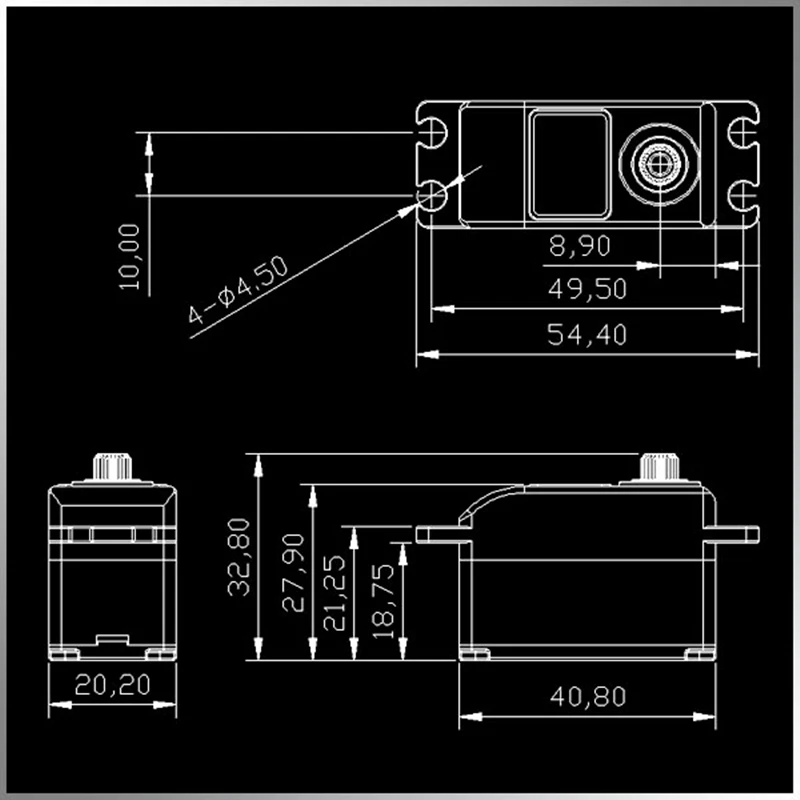 KINGMAX RGD01L 52g стандартный 25T сервопривод 15 кг. См Крутящий момент цифровые