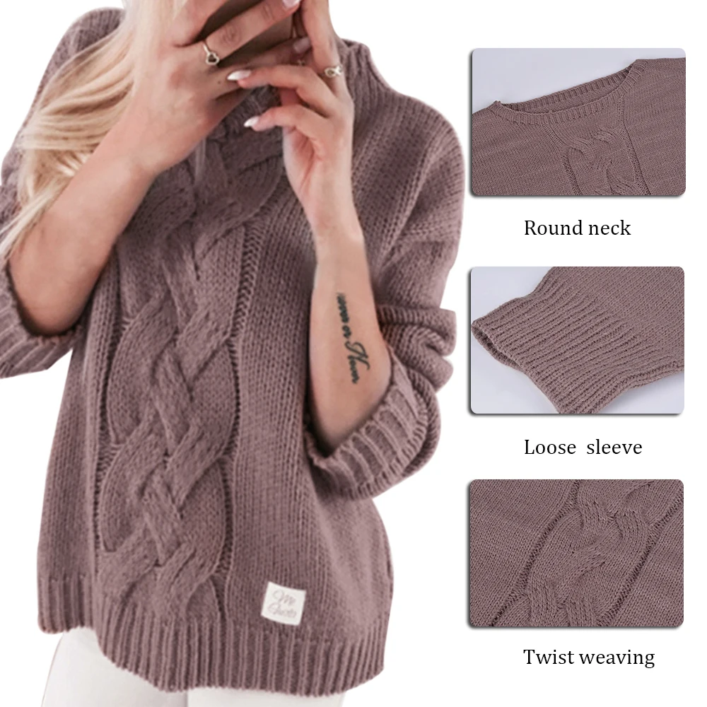 High Street Turtleneck Knitted Sweater Solid Long Sleeve Women 2019 Autumn Winter Casual Loose Pullovers Kintted Sweaters | Женская