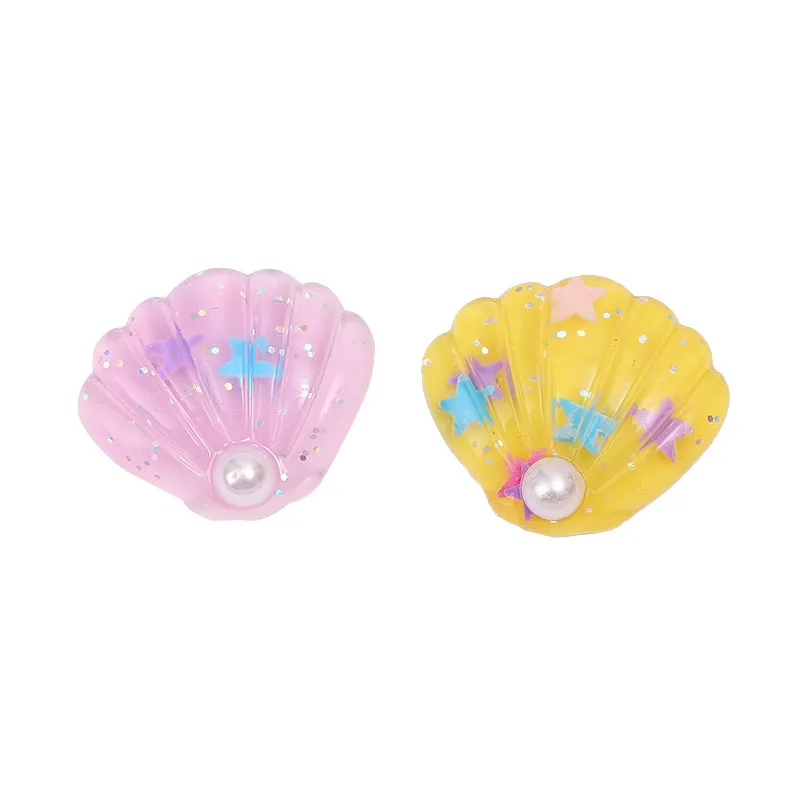 

Simulation Scallop Resin Ornament DIY Craft Supplies Phone Shell Patch Art Decoration Girls Hair Accessories Handmade Materials