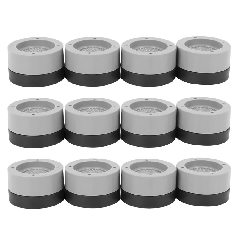

12 Pcs/Set Anti-Vibration Pads Rubber Noise Reduction Vibration Anti-Walk Foot Mount for Washer