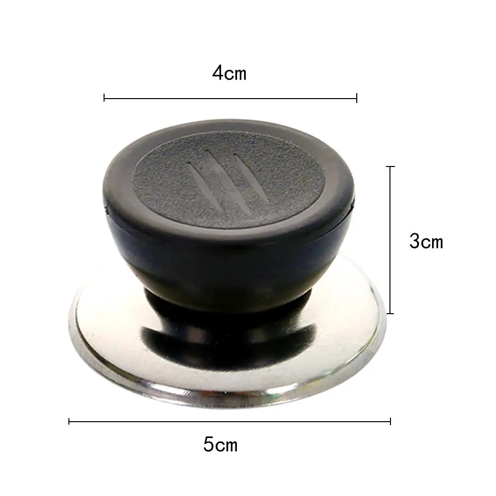 

Pot Pan Lid Handle Anti-scalding Durable Stainless Steel Pot Lid Knobs Universal Replacement Cap Cookware Kitchen Accessories