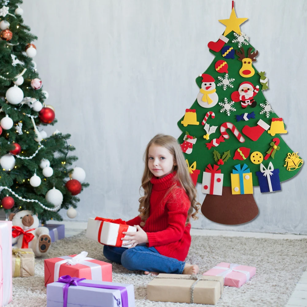 Детская войлочная Рождественская елка сделай сам украшение для новогодней елки