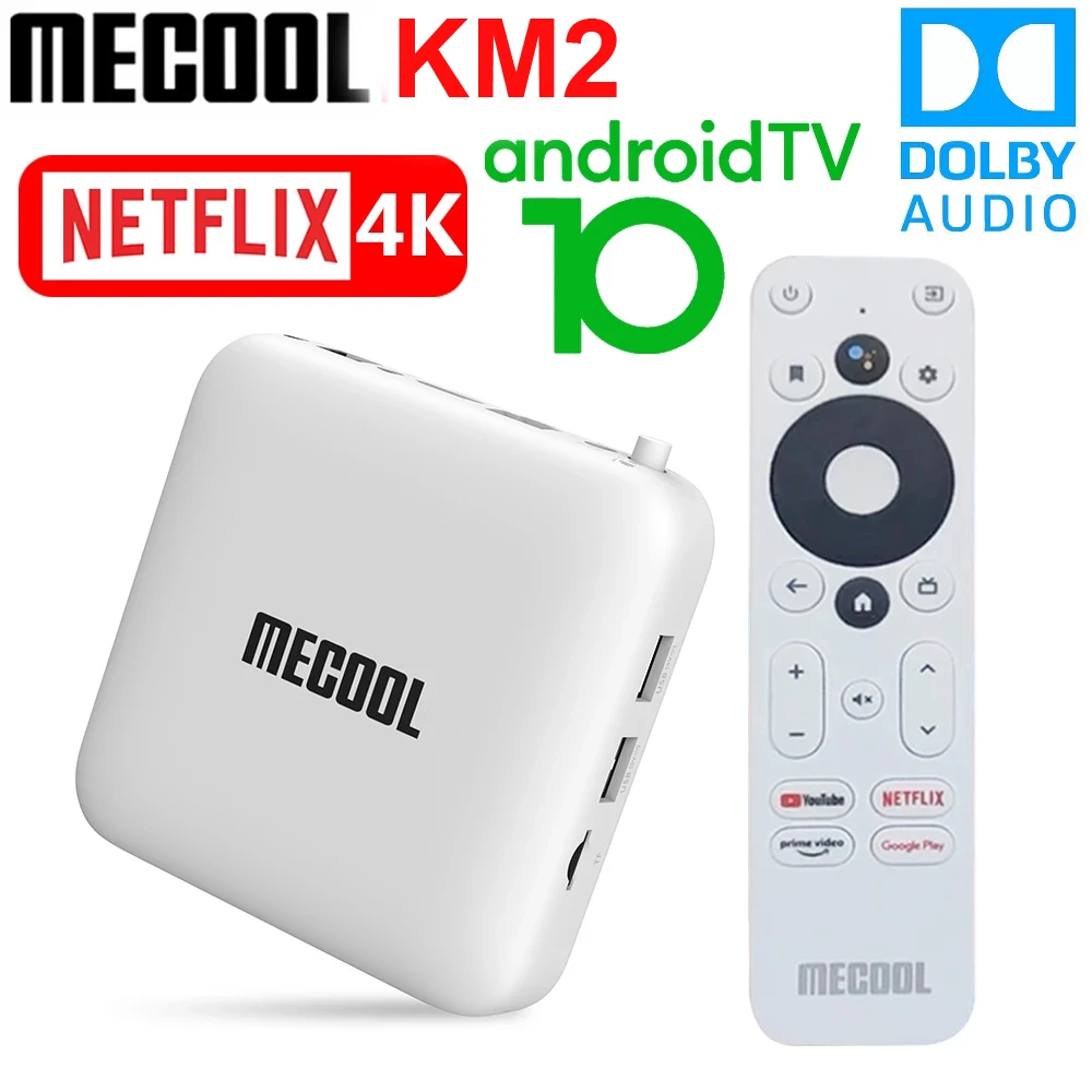 ТВ приставка Mecool KM2 4K Android Amlogic S905X2 2 Гб DDR4 USB3.0 SPDIF Ethernet WiFi Prime Video HDR 10