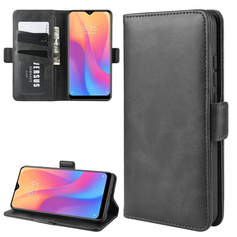 Чехол бумажник для Xiaomi Redmi 8A кожаный чехол с двойной откидной крышкой 8 32 ГБ 64