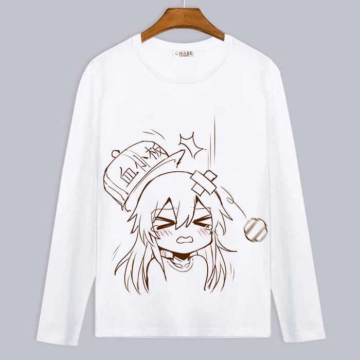 Футболка с длинным рукавом для мужчин и женщин топ мультяшным рисунком