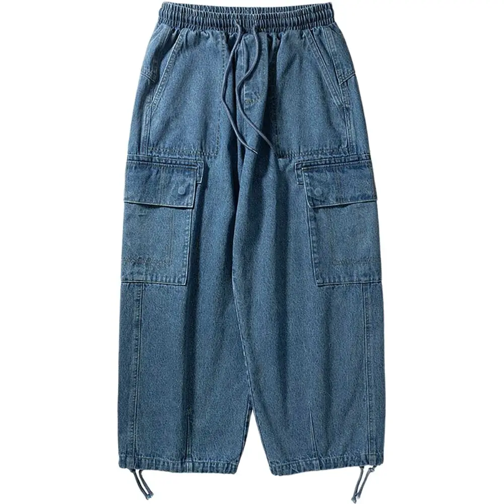 

Oversize Wide Leg Hiphop Harem Jeans Men Women Casual Denim Pants Straight Loose Baggy Trousers Streetwear Cargo Pants bf Jeans