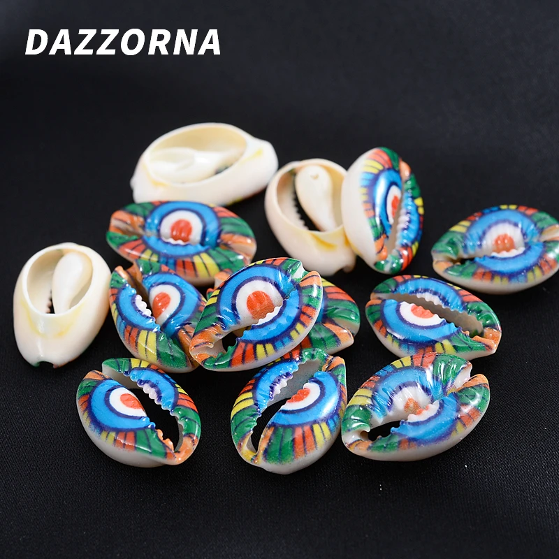 10 шт./упак. красочные с нарисованными глазами натуральная основа окрашенные