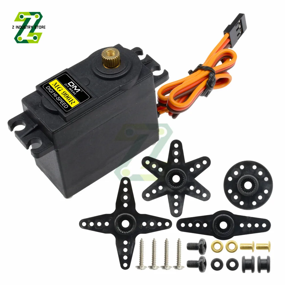 

MG996R MG996 Digital RC Servo Motor High Torque Helicopter Boat Car Torque RC Metal Gear Coreless For Arduino Diy