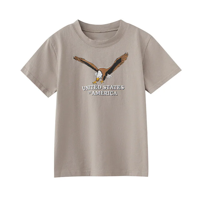 

Тонкая хлопковая Футболка PUWD с принтом для девочек, лето 2021, модные женские повседневные топы с круглым вырезом и коротким рукавом, винтажны...