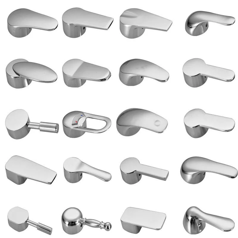 

Replacement Faucet Handle Chrome Plated Bathroom Taps Accessories for 35mm/40mm Cartridge Spool Faucet Single Metal Lever Handle