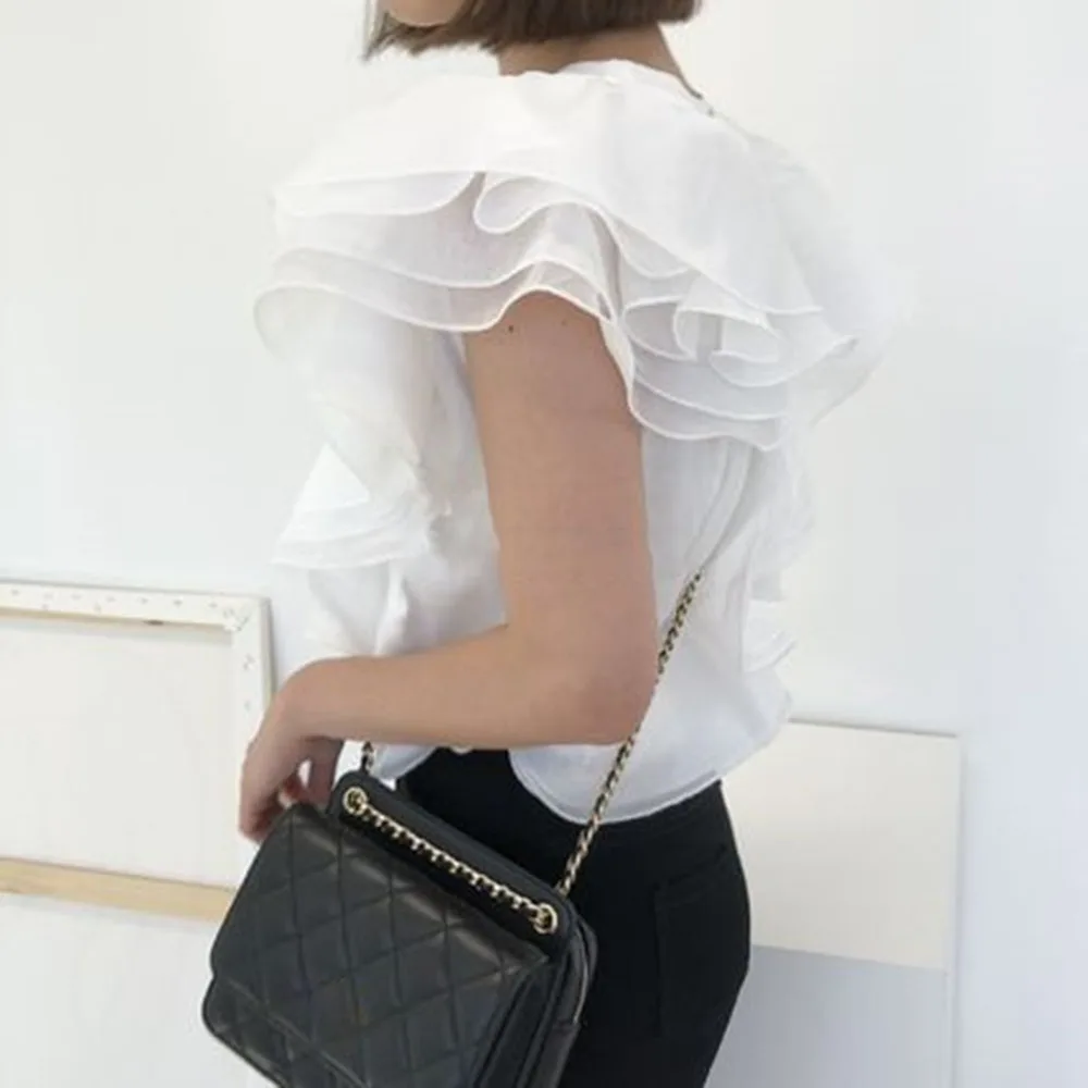 Футболка женская свободного покроя в Корейском стиле модная однотонная белая