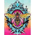 Набор для алмазной живописи 5D для взрослых, набор для мозаики начинающих, с цветами, Пчелой, украшение для дома, гостиной, подарки