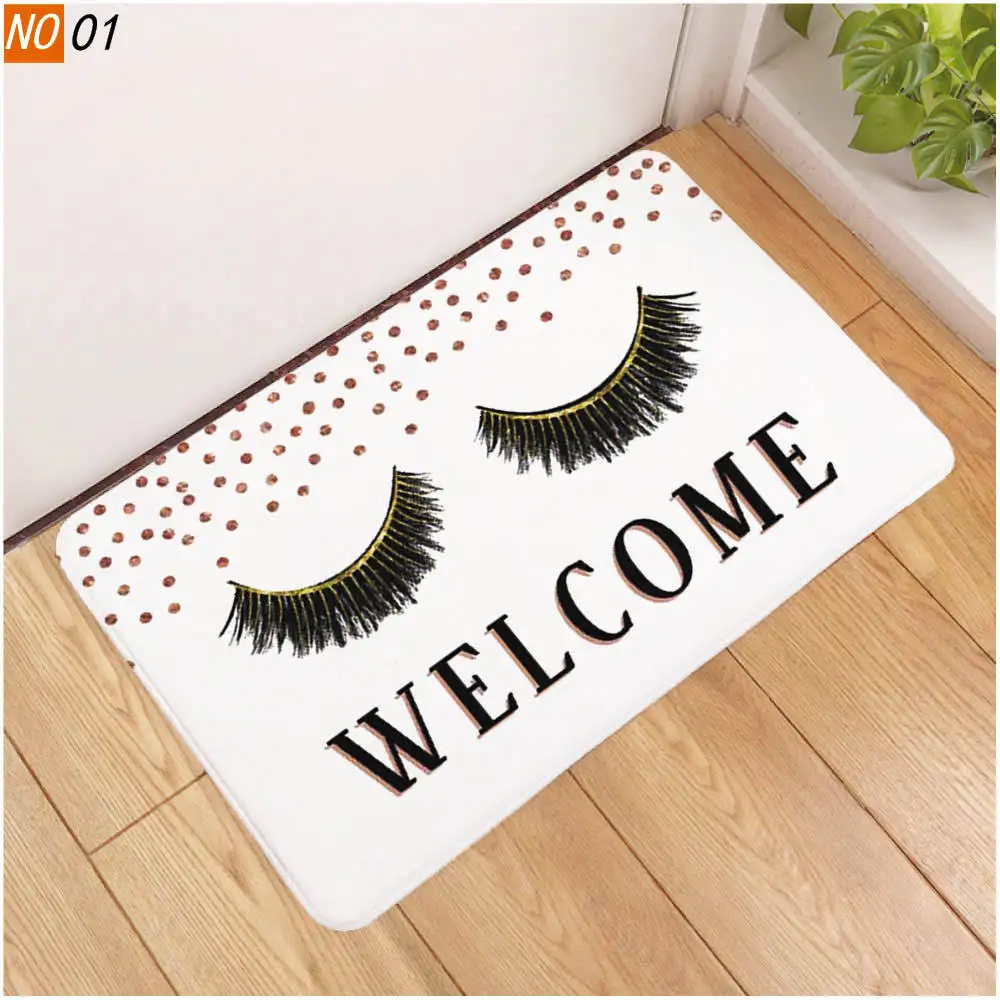 Противоскользящий коврик для ванной OIMG ковер 3D принт красивые ресницы