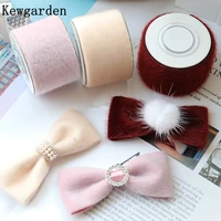 kewgarden bright mink fur ribbon 25mm 38mm 1 5 1 diy bow hair brooch accessories handmade tape sewing webbing 10 yards