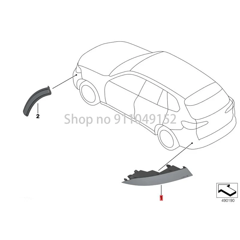 

Автомобильный отражатель bm wG05 X5 30DX G05 X5 40IX G05 X5 50IX G05 C5 M50DX G05 X5 30DX G05 X5 40IX, отражатель с левой задней противотуманной фарой
