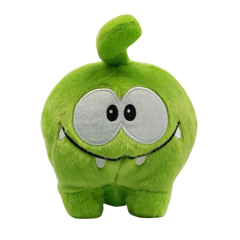 Кукла Плюшевая Om Nom 20 см мультяшная Зеленая лягушка конфеты монстр мягкая