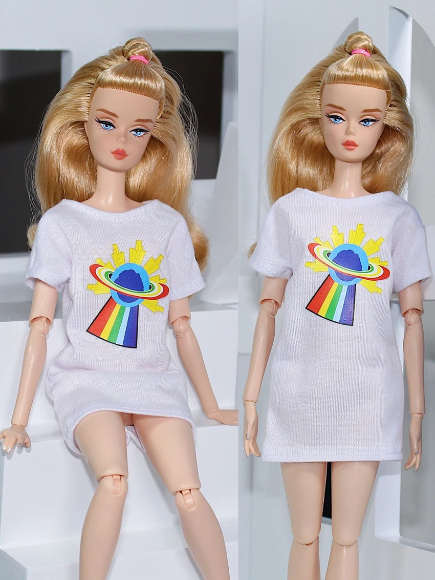 Limited collection Clothes set / Original T Shirt top shorts Dress Outfit clothing For 1/6 BJD Xinyi FR ST Barbie Doll|Куклы| |