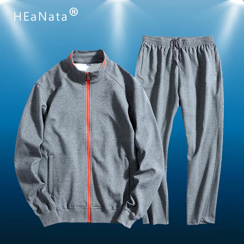 Новый мужской набор для бега весна осень мужская спортивная одежда комплект из 2