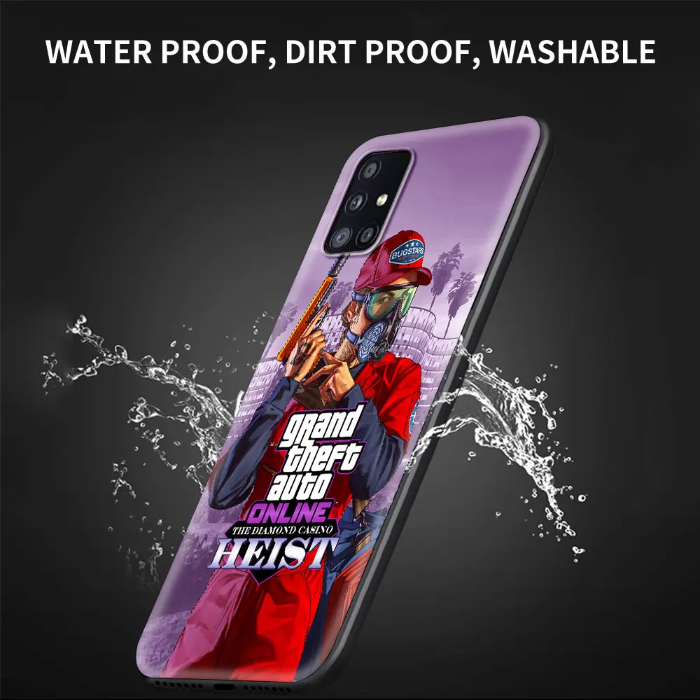 Gta 5 Grand Theft Auto V Silicone Case For Samsung Galaxy A51 A71 A50 A21s A70 A10 A20e A30 A40 A31 A41 A11 A12 A02s Cover Coque
