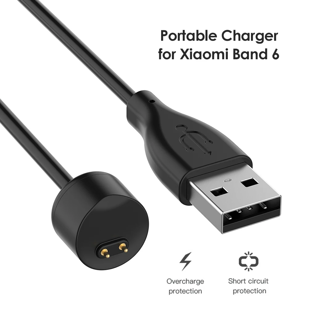 50cm USB Charging Cable Cradle Smart Watch Bracelet Charger Dock Station Cord Wires for Xiaomi Mi Band 6/6 NFC/5/5 NFC - купить по