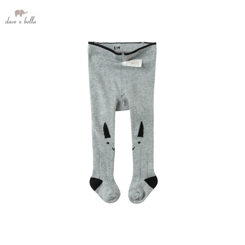 

DB17664 dave bella spring infant baby girls lolita cartoon leggings children fashion leggings