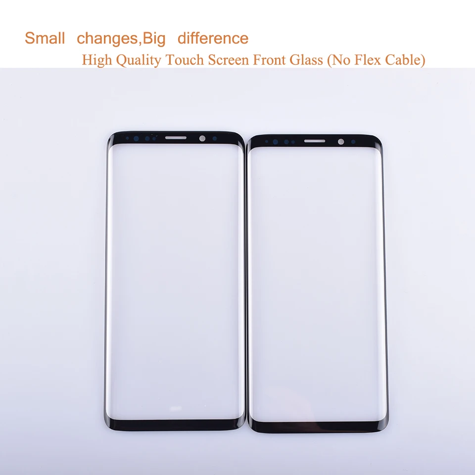 10 шт./лот для samsung Galaxy S9 G960 G960F SM-G960F S9 Plus G965F SM-G965F сенсорный экран передняя стеклянная панель внешняя стеклянная линза