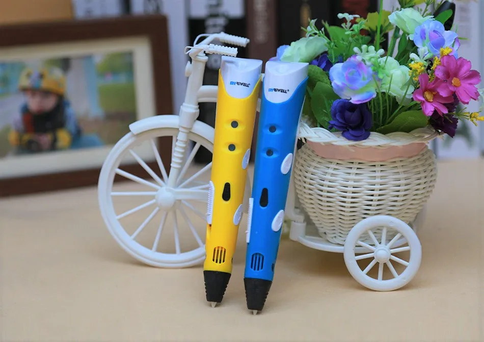 myriwell 3d ручка пластик для 3д ручки pen 3 d д рисований принтер，треде рисует пластиком
