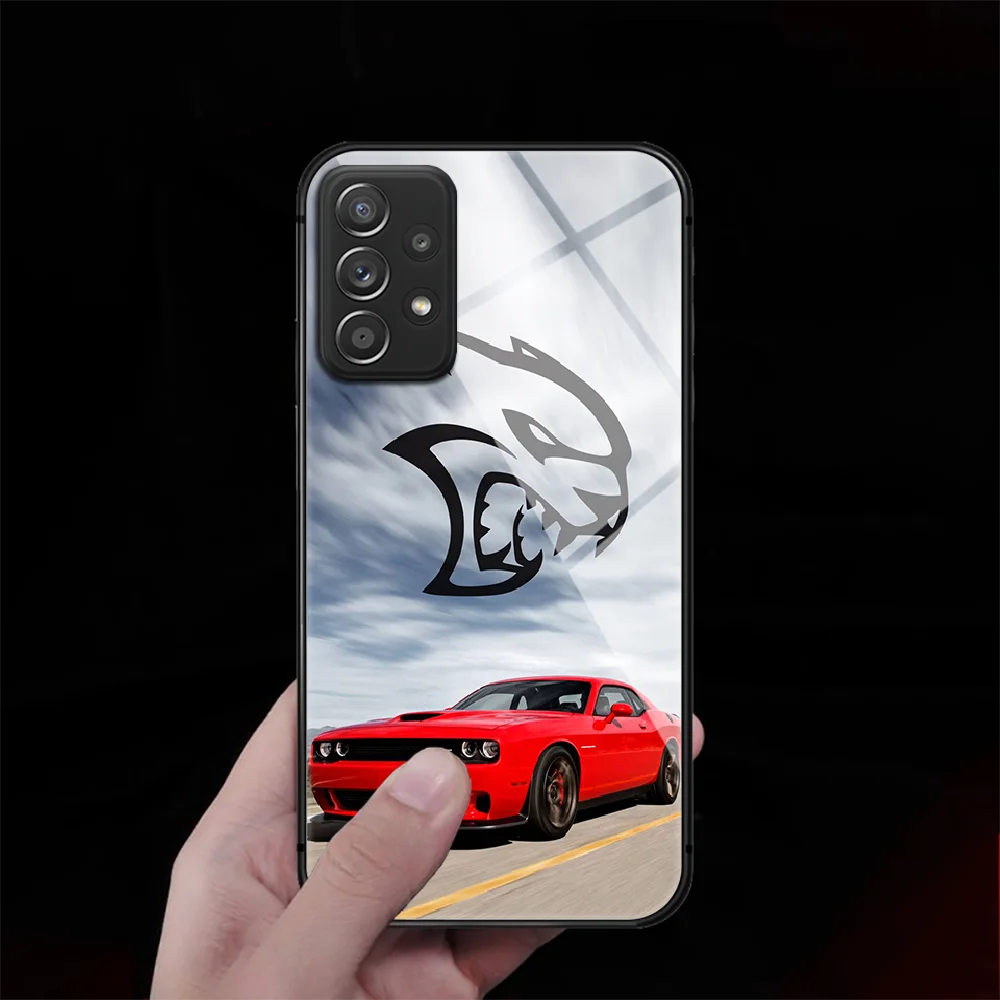 

Car Dodge Ram Tempered Glass Phone Case Cover For Samsung Galaxy A M 10 12 20E 21 31 40 50 51 52 70 71 72 S Luxury Hoesjes Phone