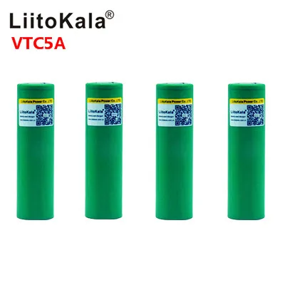 

100PCS Liitokala Max 40A Pulse 60A Original 3.6V battery 18650 rechargeable VTC5A 2600mAh High Drain 40A Battery