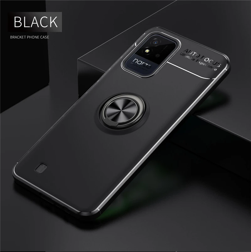 for realme narzo 50i case for realme narzo 50i cover armor protective ring back silicone bumper cover for realme narzo 50i case free global shipping
