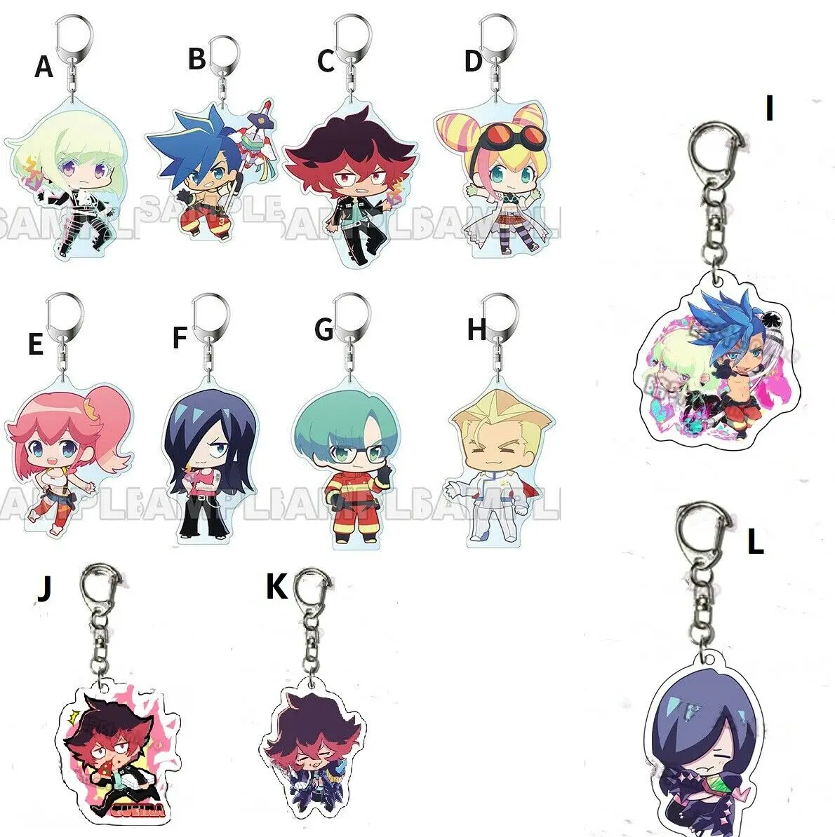 

Anime PROMARE Galo Thymos Aina Ardebit Acrylic Keychain Keyring Strap 6cm