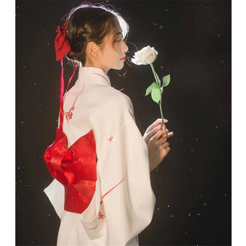 Кимоно женское традиционное в японском стиле юката сценический костюм гейши для