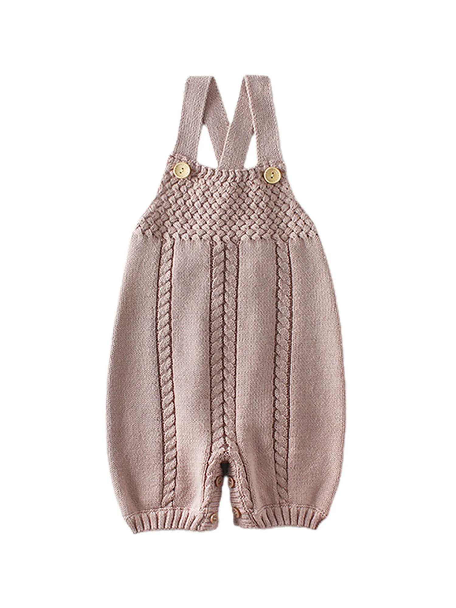 Модные подтяжки для новорожденных Комбинезоны Однотонные вязаные комбинезоны