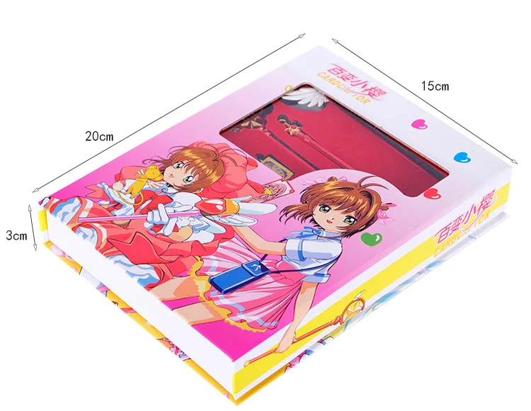 Card Captor Sakura волшебные палочки для ключей ожерелье кулон Косплей Реквизит Коллекция набор аксессуаров