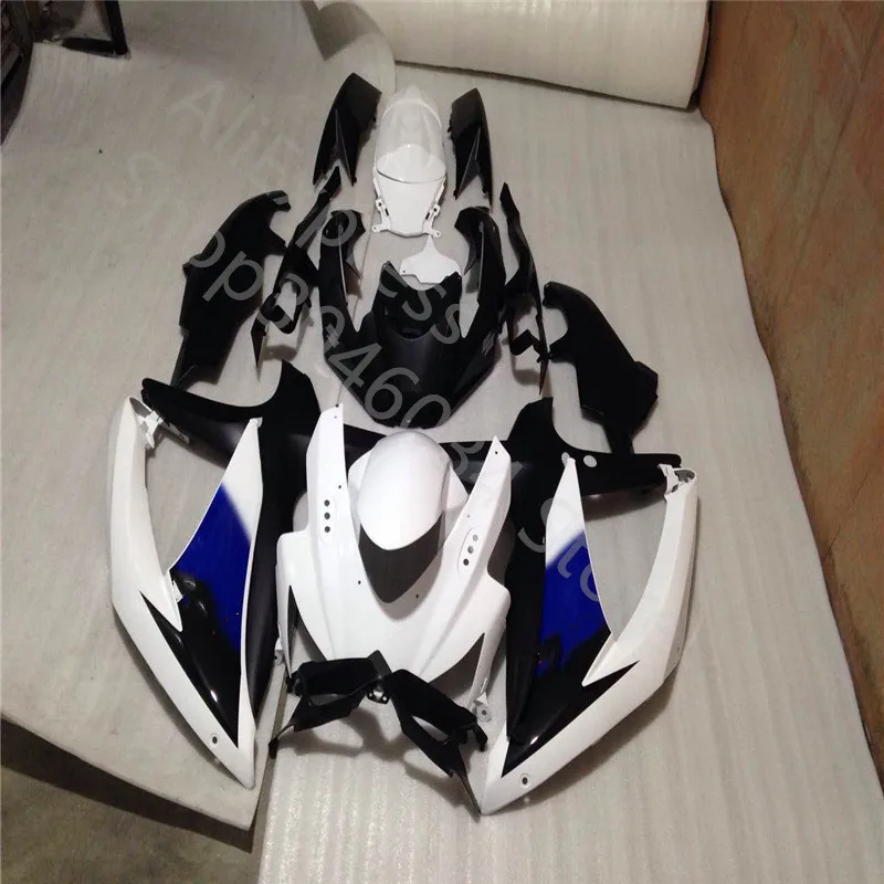Подходит для GSXR 600 750 08-10 обтекатель Suzuki GSX R600 R750 2008-2010 черный белый синий (литьё под
