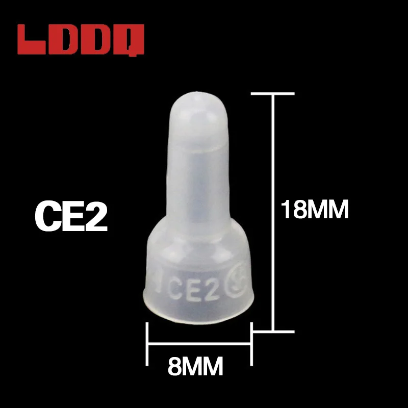 Замкнутые концевые обжимные колпачки LDDQ CE1 CE2 100 шт. нейлоновые клеммы для