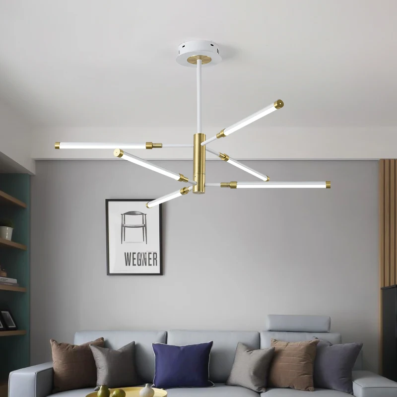 Современная светодиодная люстра в скандинавском стиле промышленный потолочный