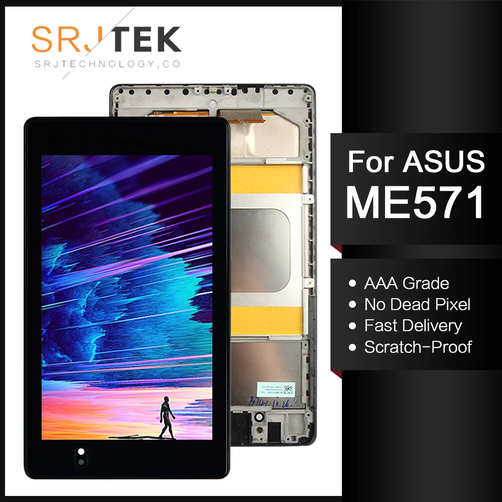 Для Asus Google Nexus 7 ME571 ME571K ME571KL ME572 ME572CL Новый ЖК дисплей сенсорный экран + рамка в сборе