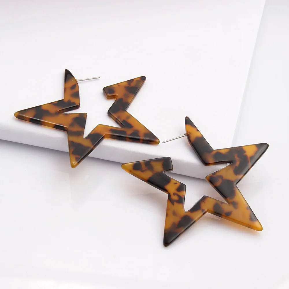 Женские серьги-гвоздики из акриловой ацетатной смолы | Украшения и аксессуары