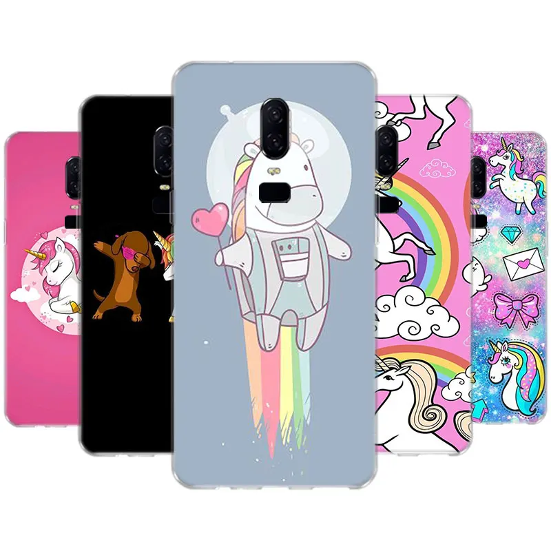 

Unicorn Case For OnePLus One Plus 1+ 9R 9 8T Nord 8 lite 7T 7 Pro 6T 6 5T 5 Transparent Silicone Cover Coque