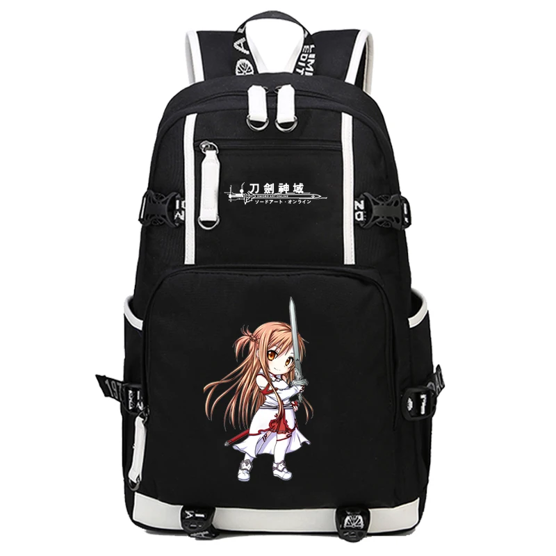 

anime Sword Art Online SAO Backpack Cartoon School Travel Bag for Teenagers Nylon Mochila Escolar Rucksack Shoulders bag Package