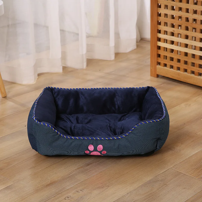 

Pet house pet supplies winter popular warm pad rose flower short plush dog house cat house