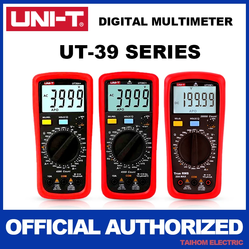 UNI T UT39C + цифровой мультиметр с автоматическим выбором диапазона улучшенный от AC DC