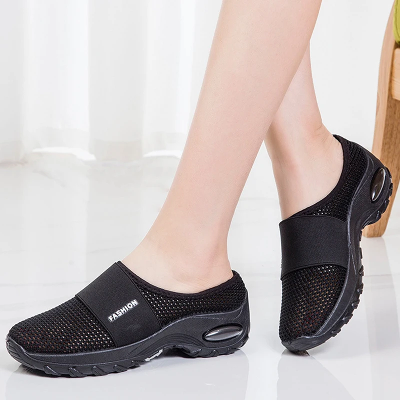

Women's sandals 2021 Height Increasing Breathable Sandals women Mesh Women summer shoe Soft Walking sneakers Size 35-42